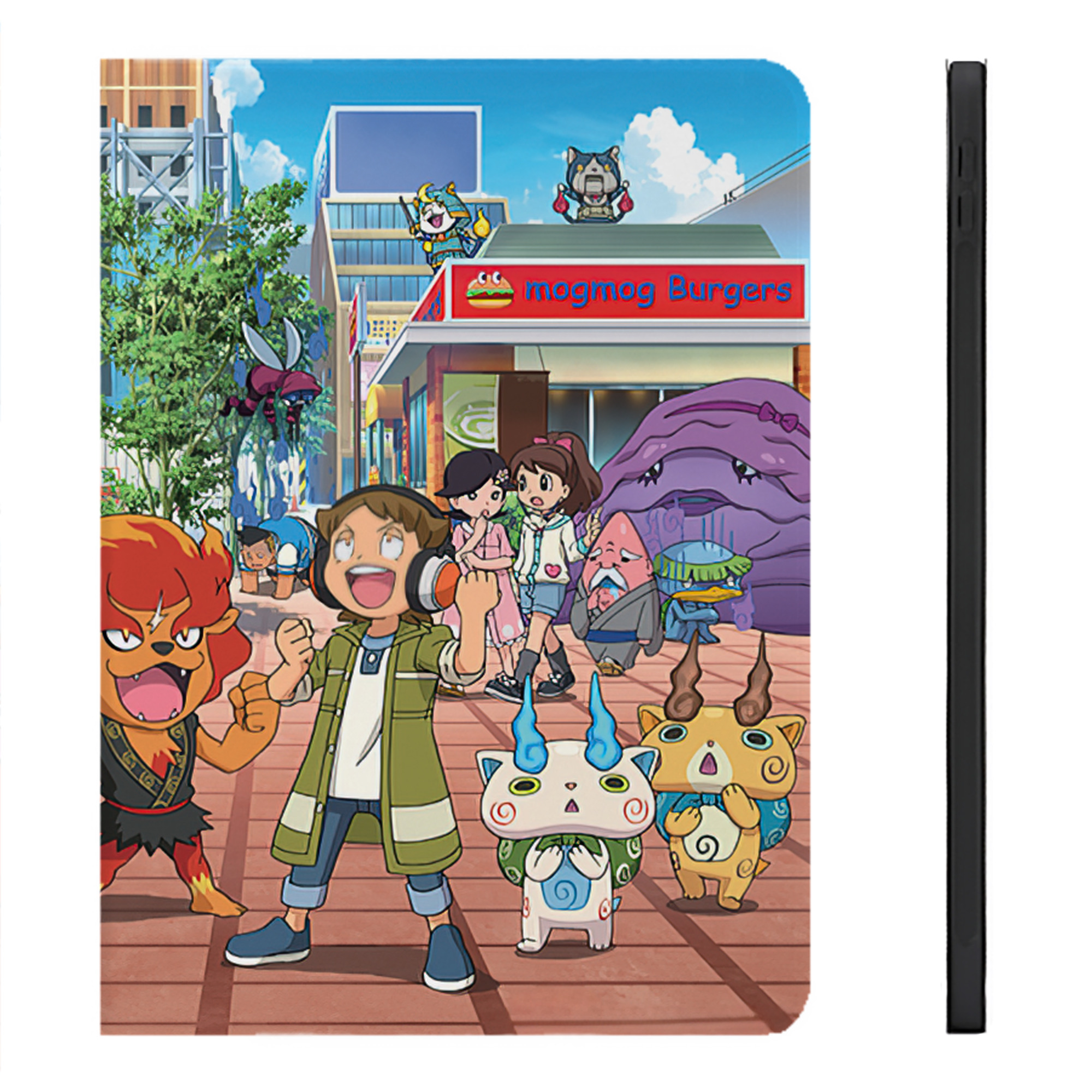 （画像用） 妖怪ウォッチ Yo-kai Watch IPadケース ペンホルダー付き ブックスタイルデザイン